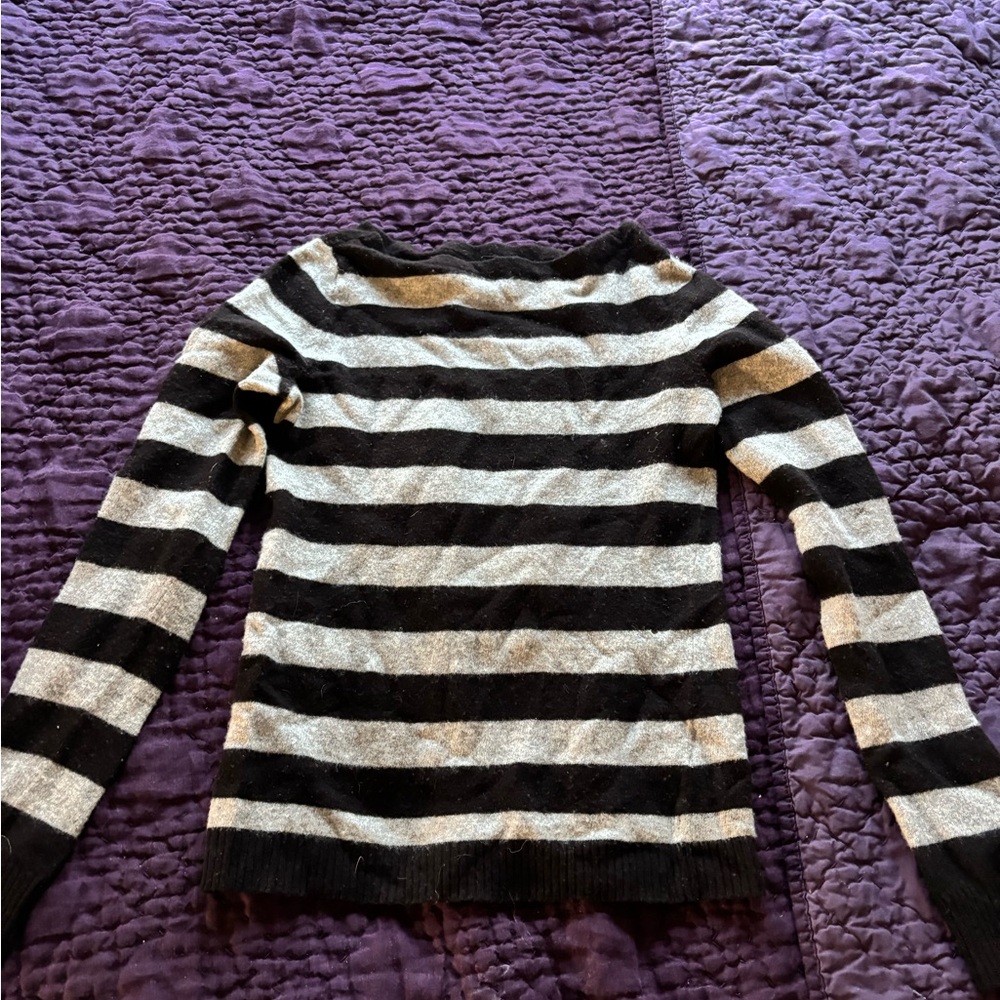 Striped Black and Grey Sweater